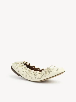 Ballerines Et Escarpins-Chloé Ballerines Oracia Eggshell