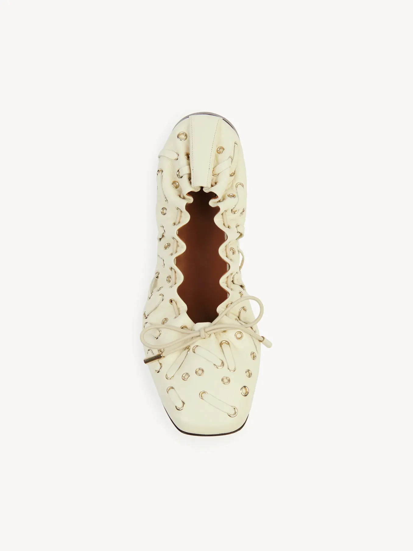 Ballerines Et Escarpins-Chloé Ballerines Oracia Eggshell