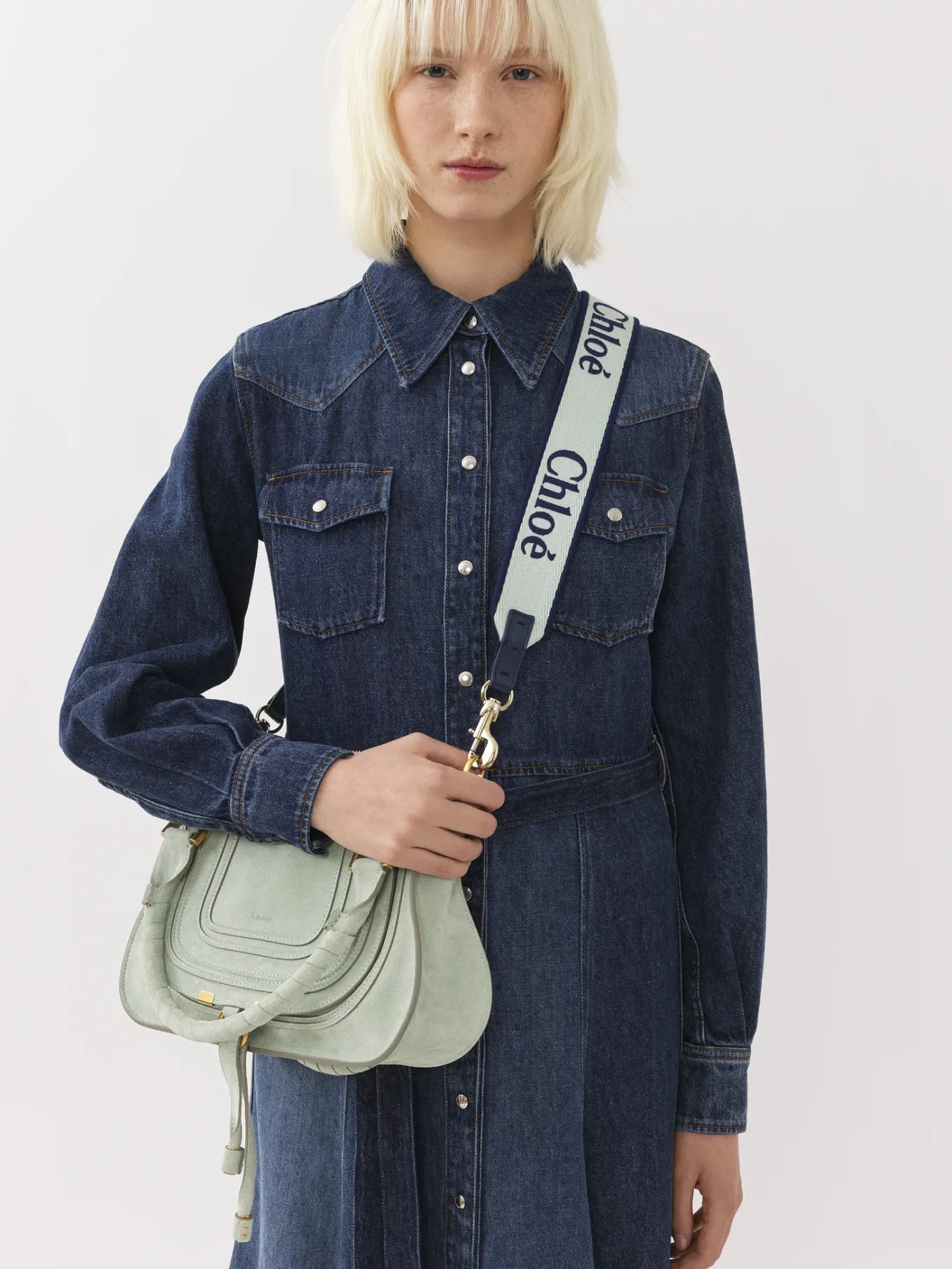 Bandoulières-Chloé Bandoulière Green - Blue 1