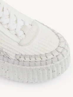 Baskets-Chloé Baskets Compensees Nama Blanc