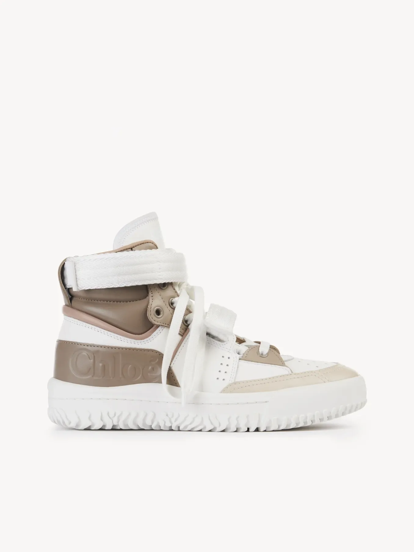 Baskets-Chloé Baskets Franckie Beige - White 1