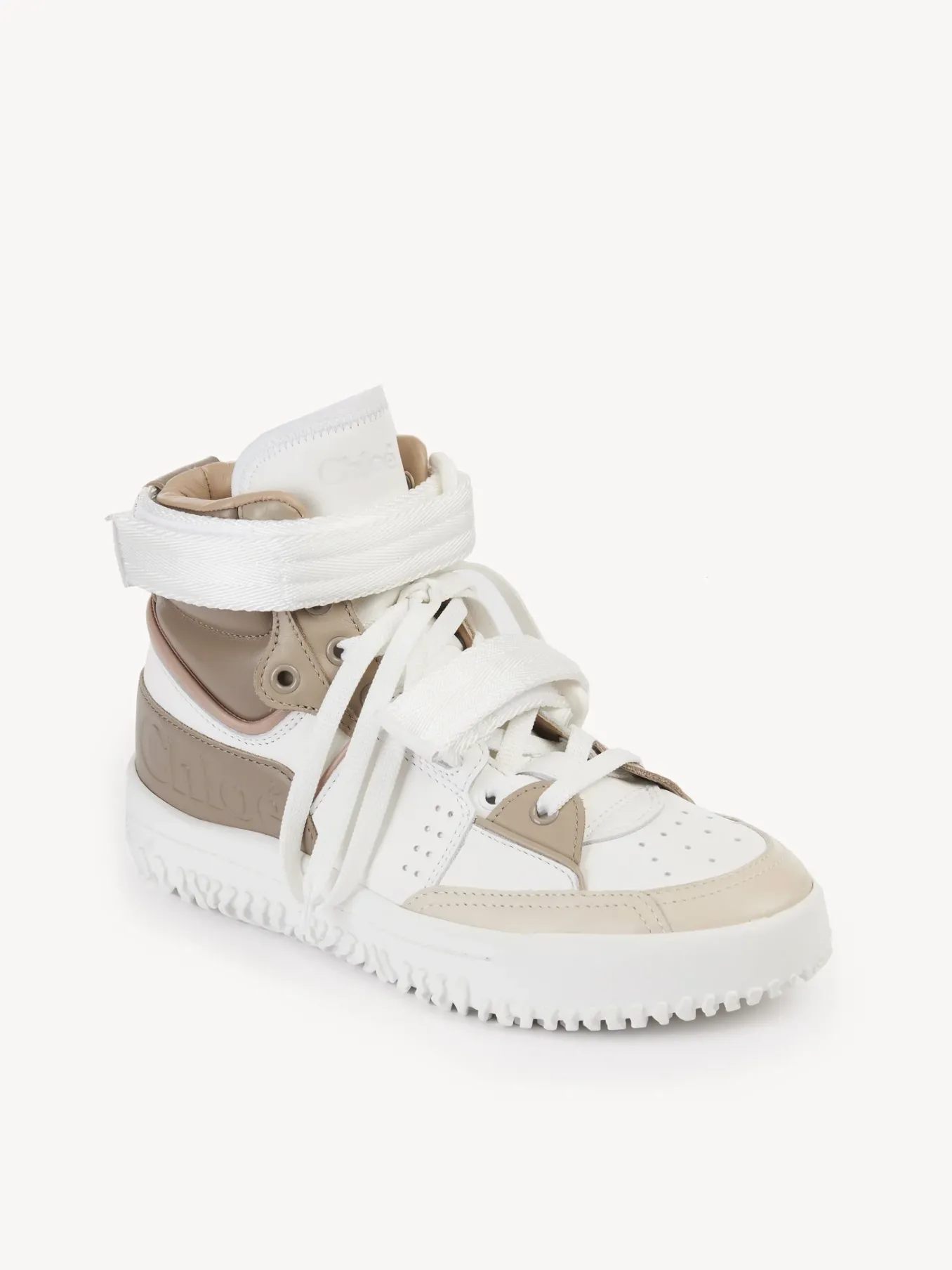 Baskets-Chloé Baskets Franckie Beige - White 1