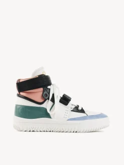 Baskets-Chloé Baskets Franckie Pink - Green 1