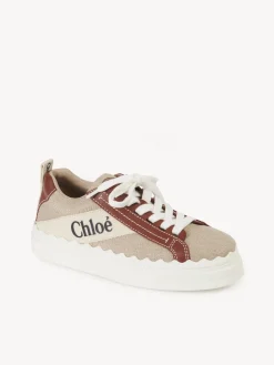 Baskets-Chloé Baskets Lauren White - Brown 1