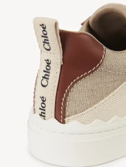 Baskets-Chloé Baskets Lauren White - Brown 1