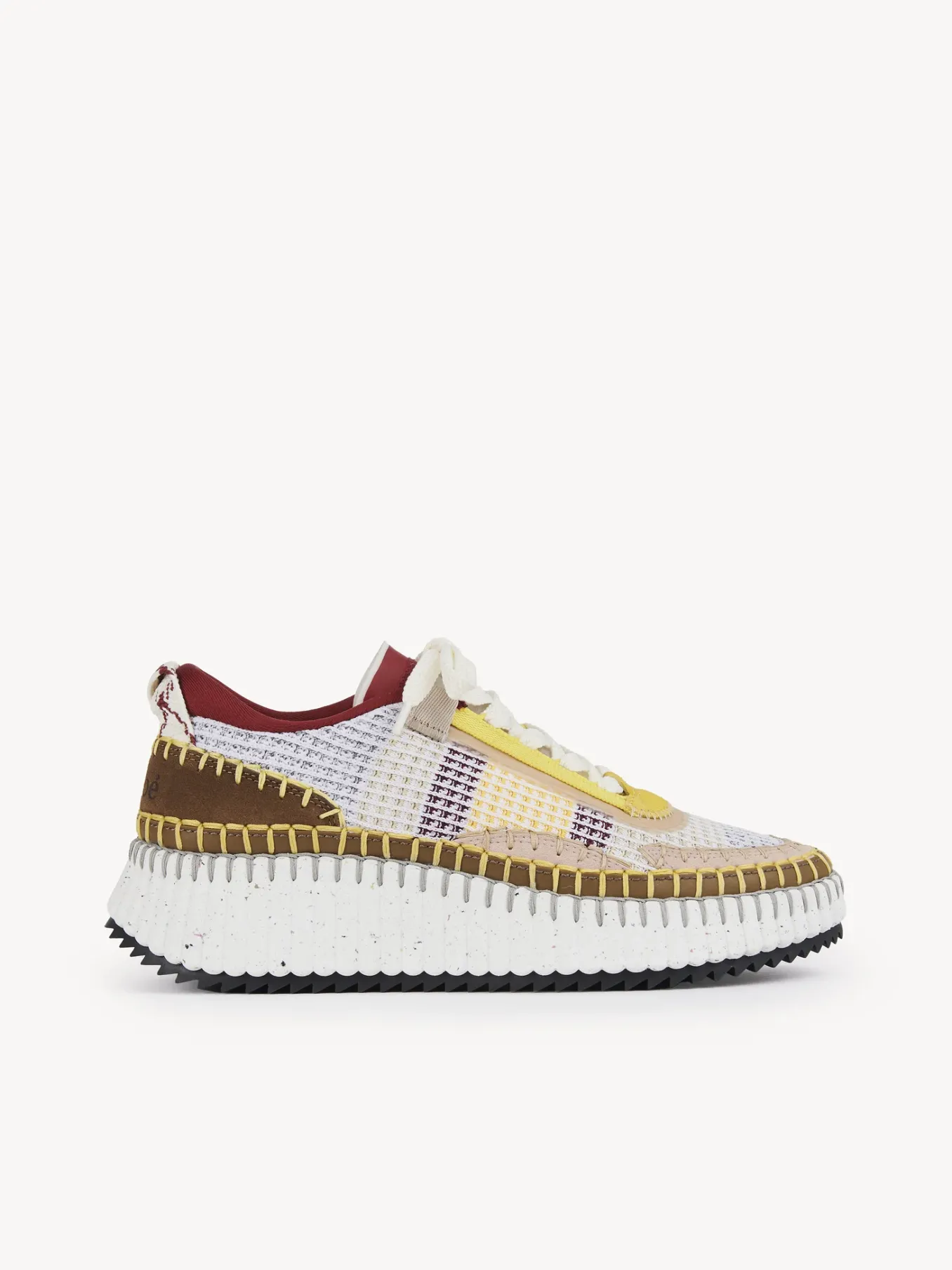 Baskets-Chloé Baskets Nama Light Khaki