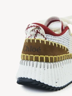 Baskets-Chloé Baskets Nama Light Khaki
