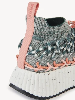 Baskets-Chloé Baskets Nama Green - Orange 1