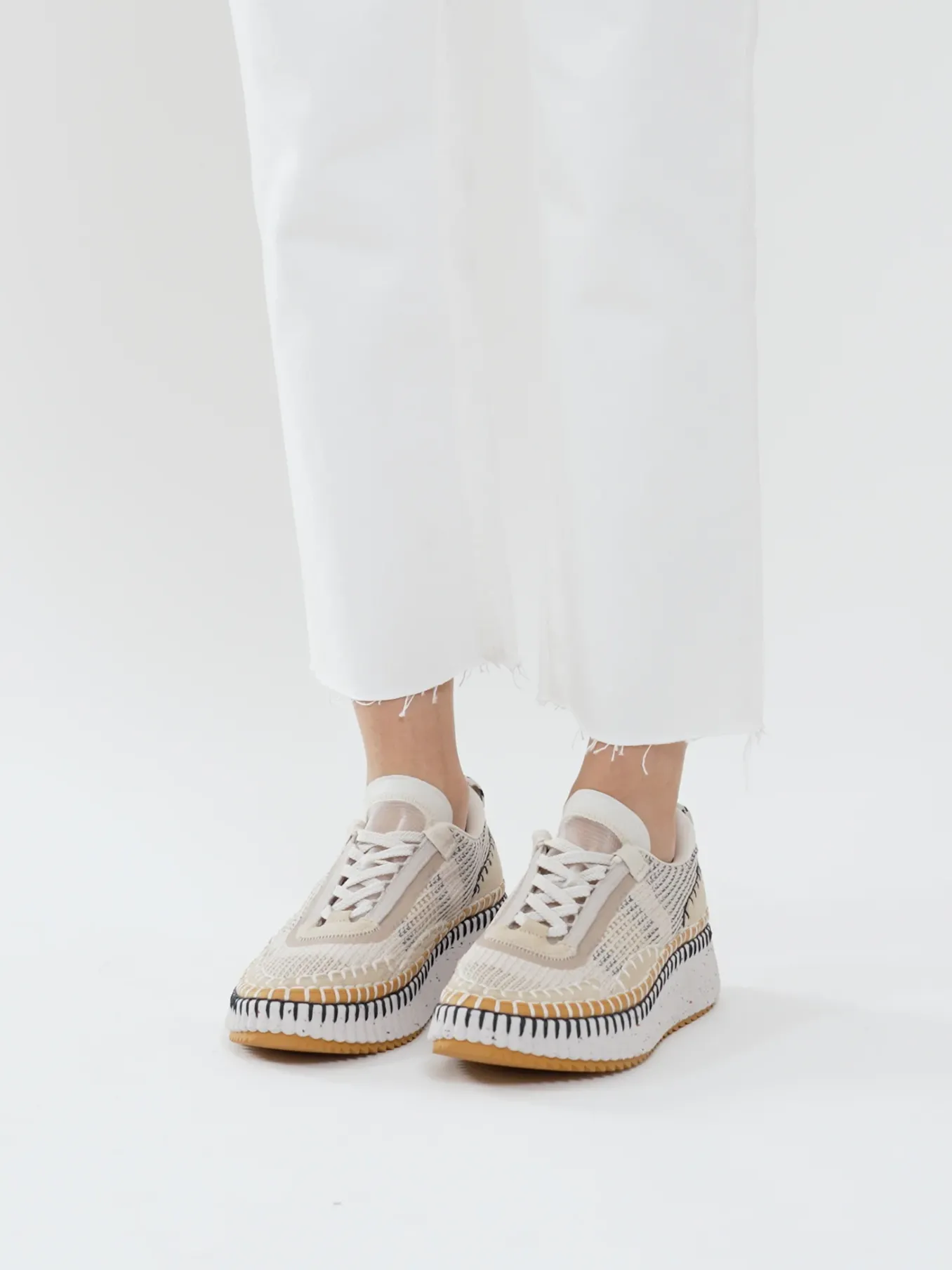 Baskets-Chloé Baskets Nama Biscotti Beige