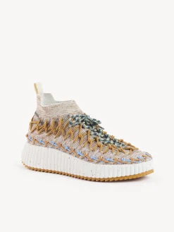 Baskets-Chloé Baskets Nama Beige - Blue 1
