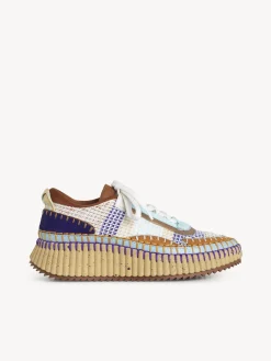 Baskets-Chloé Baskets Nama Blue - Brown 1