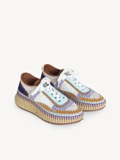 Baskets-Chloé Baskets Nama Blue - Brown 1