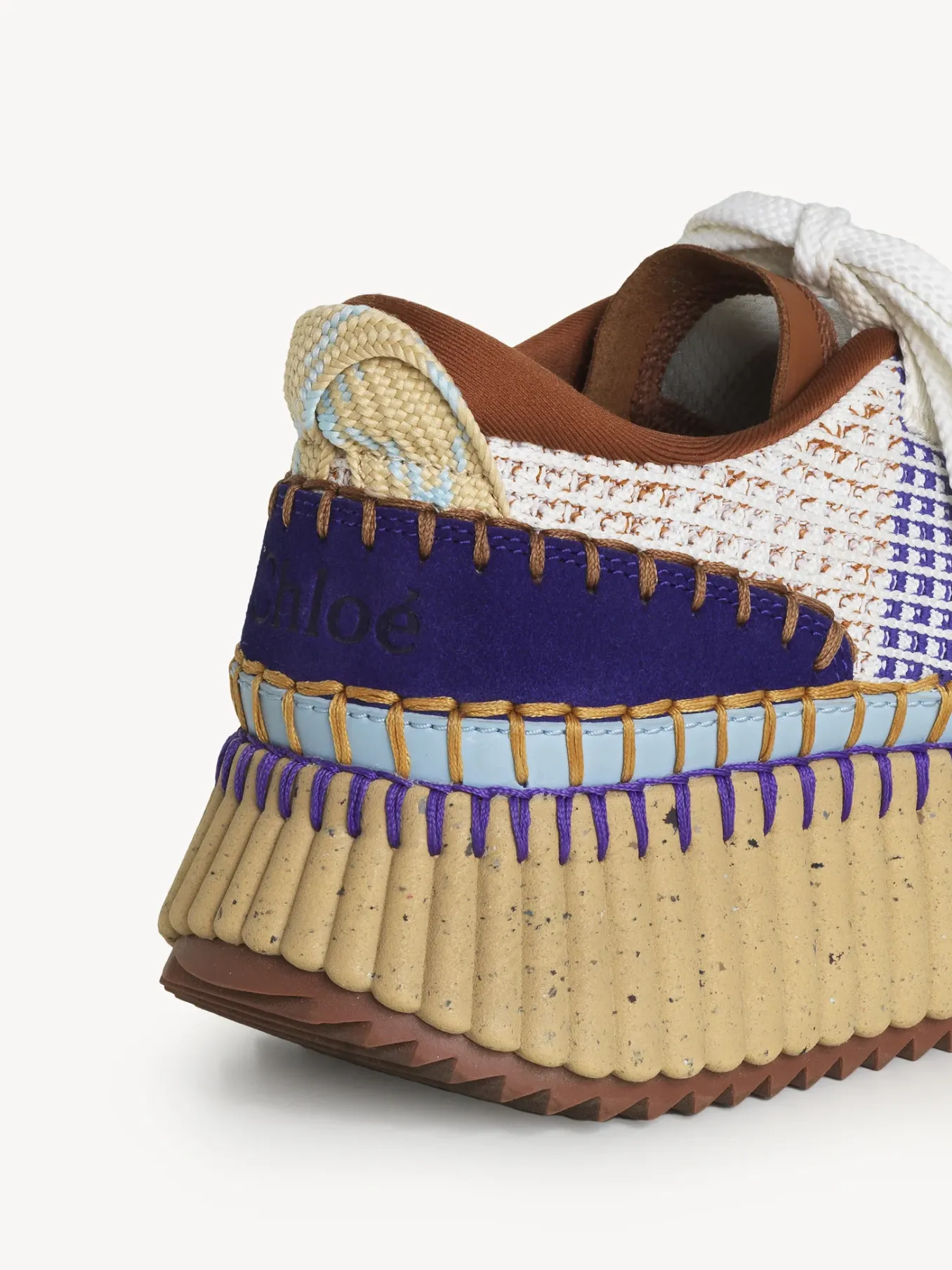 Baskets-Chloé Baskets Nama Blue - Brown 1