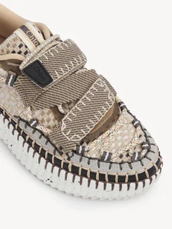 Baskets-Chloé Baskets Nama Nomad Beige