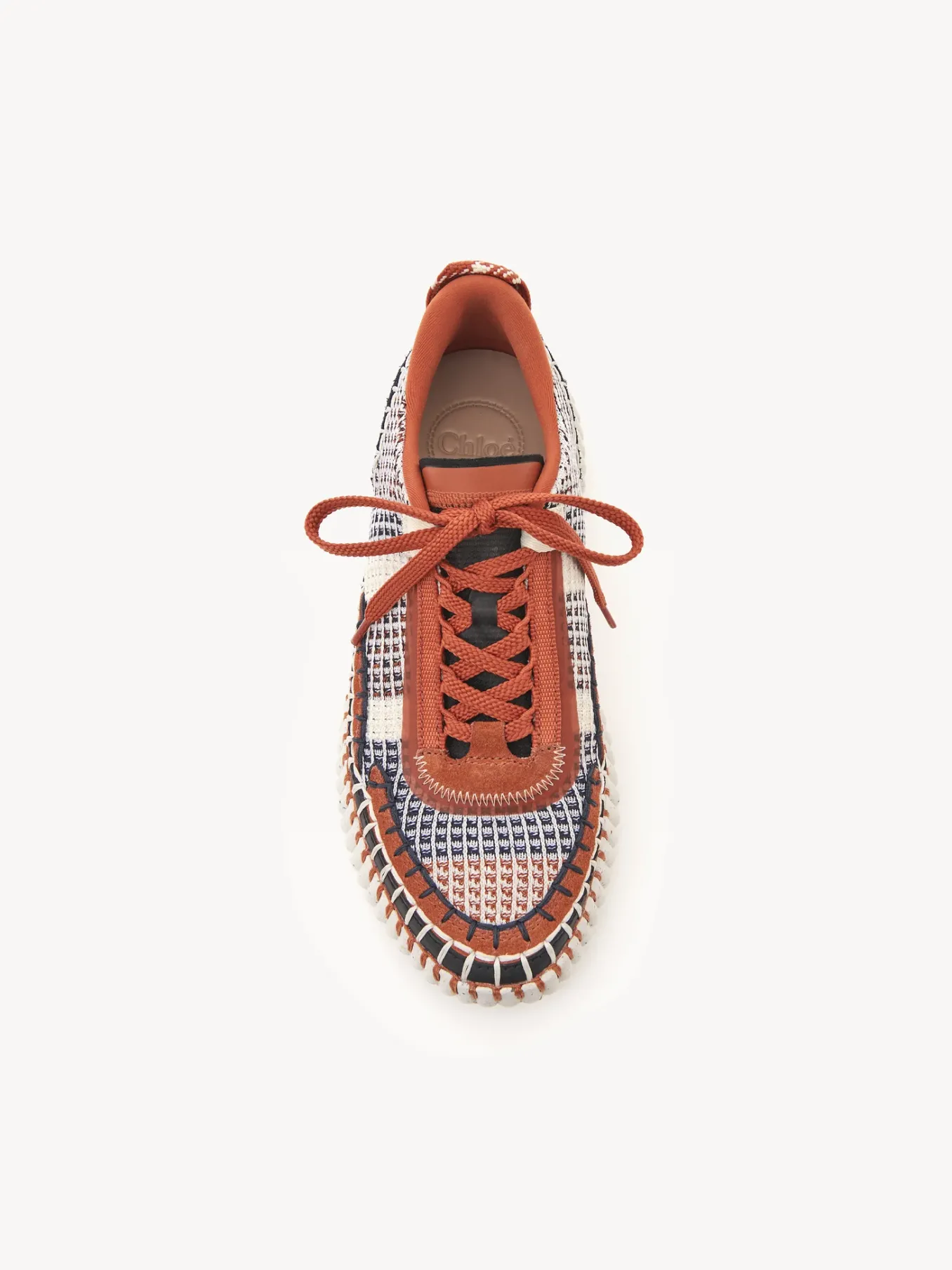 Baskets-Chloé Baskets Nama Red Sand