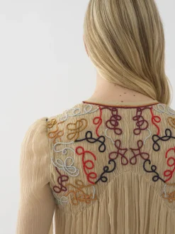 Tops Et Blouses-Chloé Blouse Froncee Secret Brown