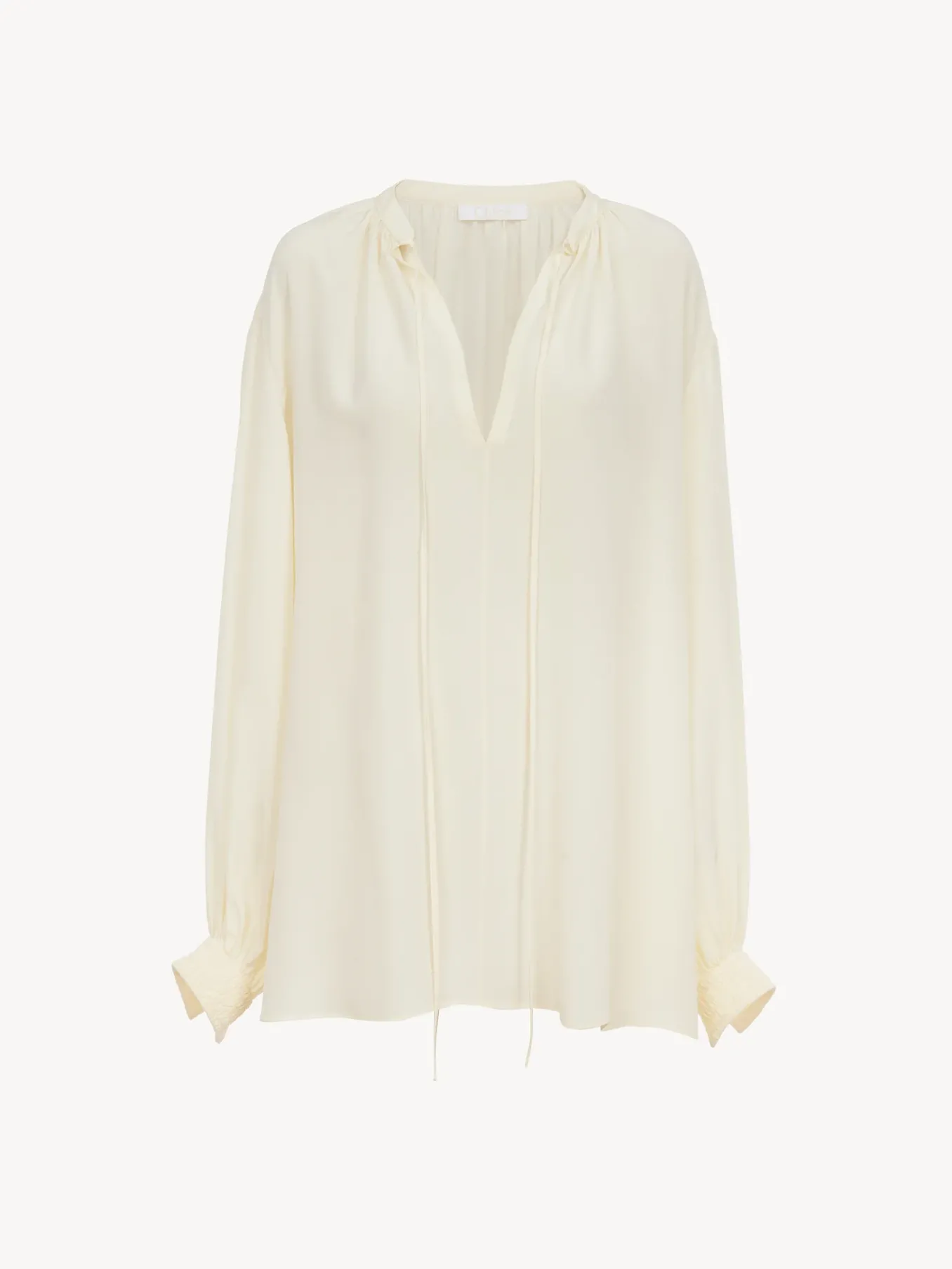 Tops Et Blouses-Chloé Blouse Froncee Buttercream
