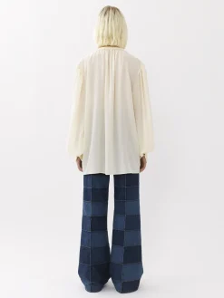 Tops Et Blouses-Chloé Blouse Froncee Buttercream