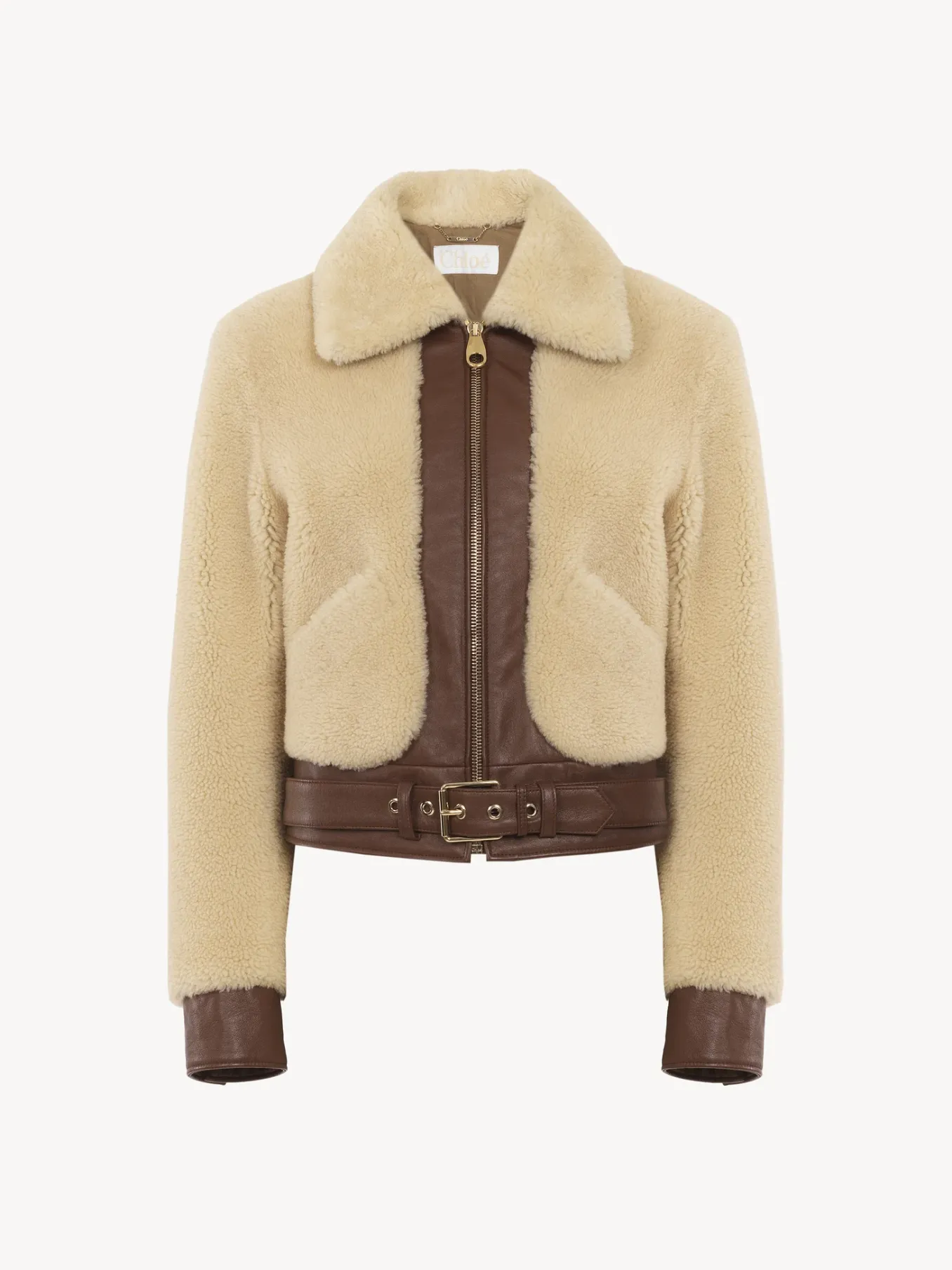 Vestes-Chloé Blouson Court Whisper White