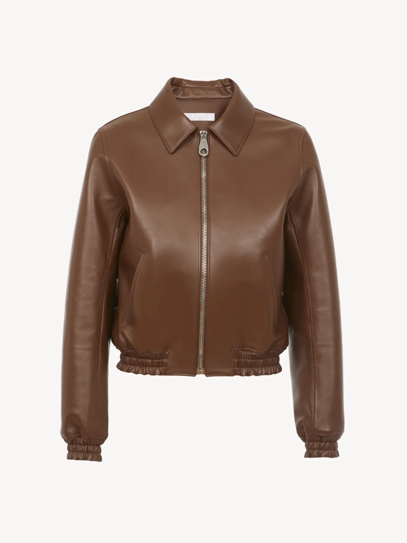 Vestes-Chloé Blouson Court Dark Chesnut