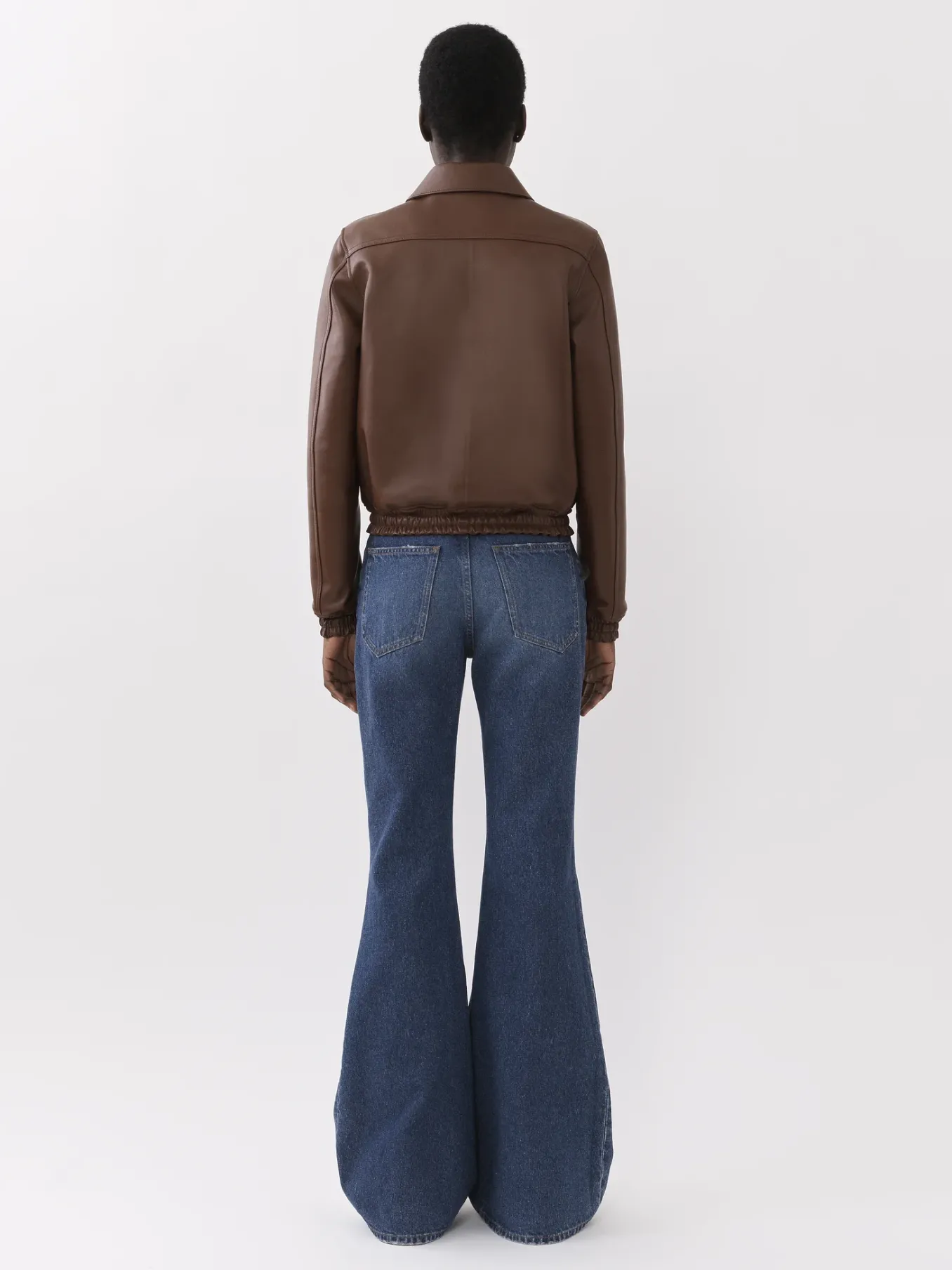 Vestes-Chloé Blouson Court Dark Chesnut