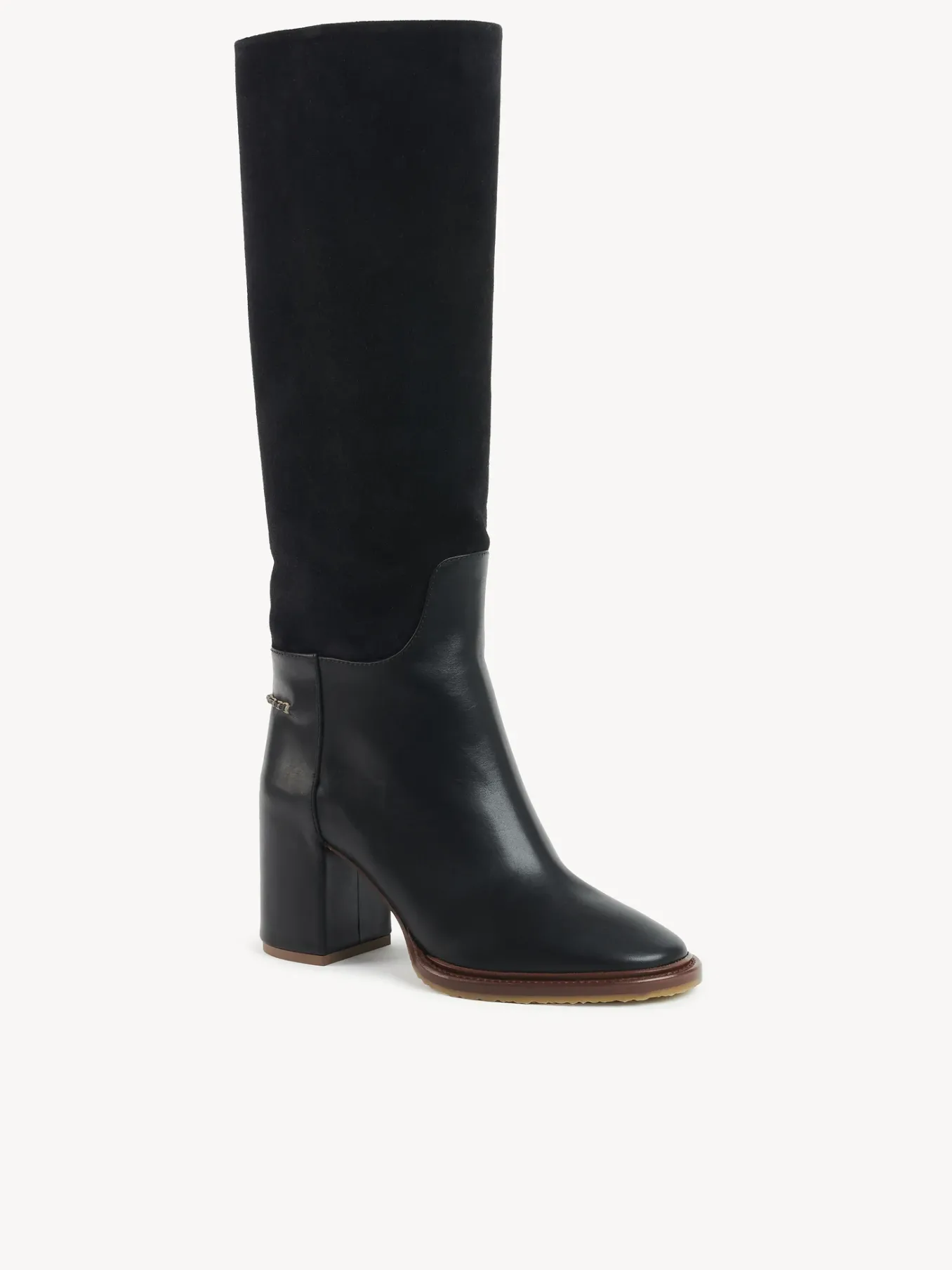 Bottes Et Bottines-Chloé Bottes A Talon Edith Noir
