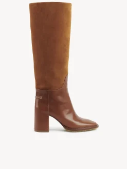 Bottes Et Bottines-Chloé Bottes A Talon Edith Ochre Delight