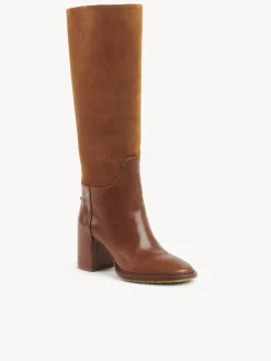 Bottes Et Bottines-Chloé Bottes A Talon Edith Ochre Delight