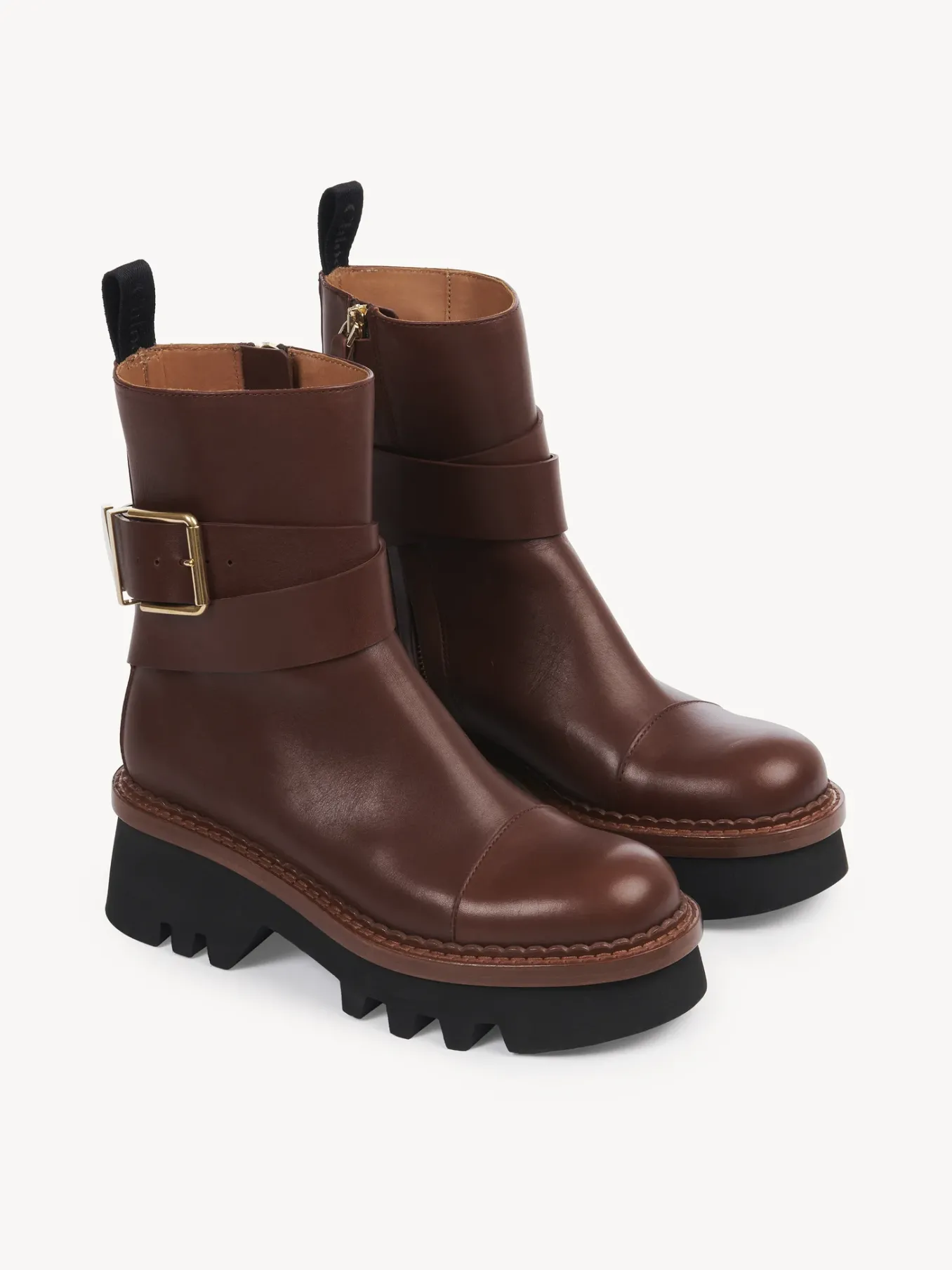 Bottes Et Bottines-Chloé Bottines A Boucle Owena Brunet Brown