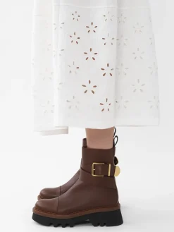 Bottes Et Bottines-Chloé Bottines A Boucle Owena Brunet Brown