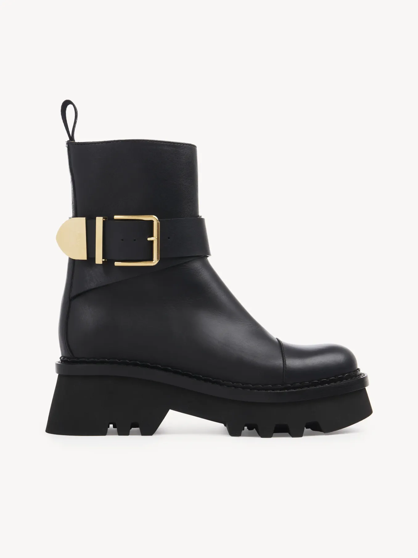 Bottes Et Bottines-Chloé Bottines A Boucle Owena Noir