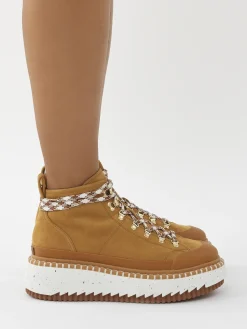 Bottes Et Bottines-Chloé Bottines A Lacets Lilli Autumnal Brown