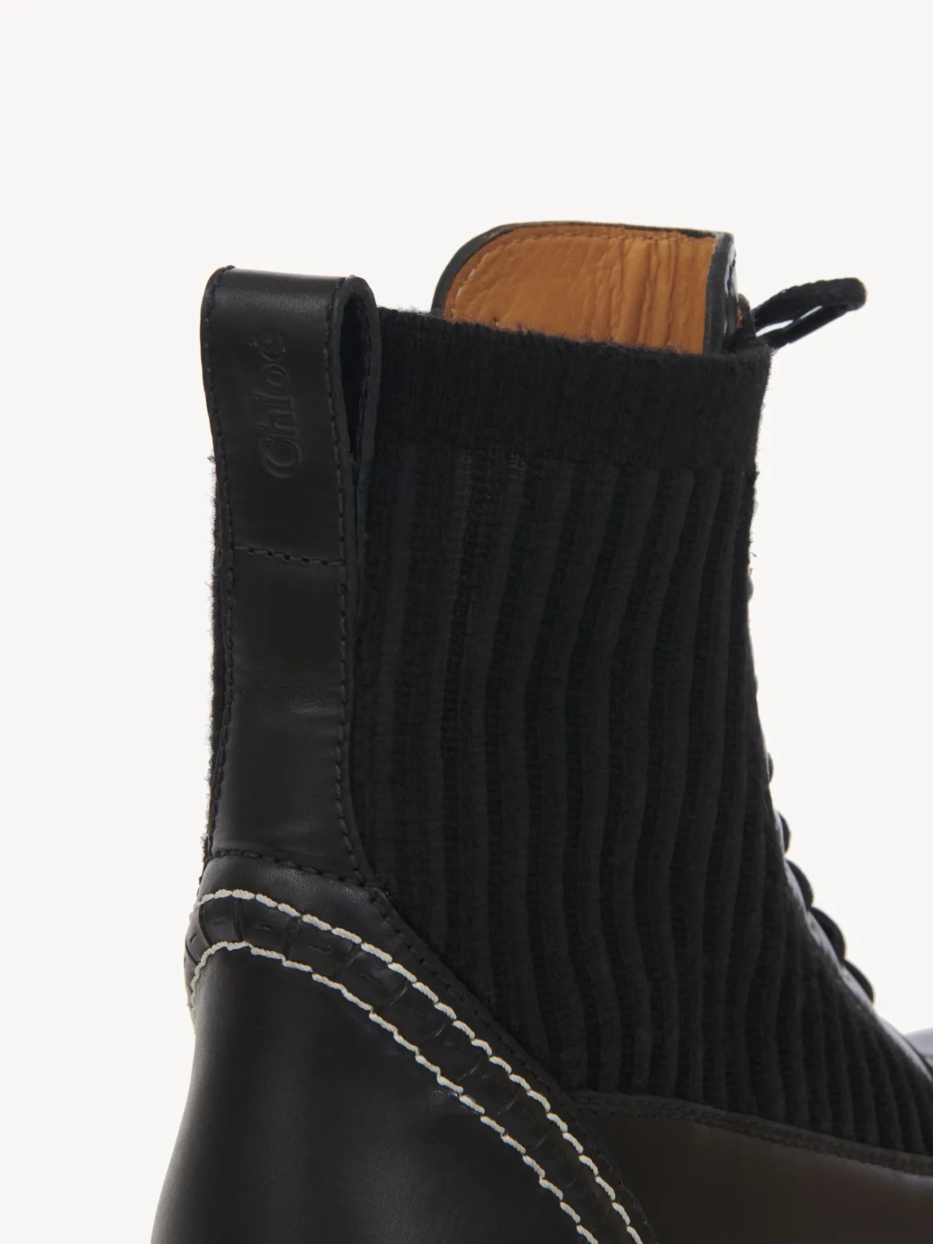 Bottes Et Bottines-Chloé Bottines A Lacets Owena Noir
