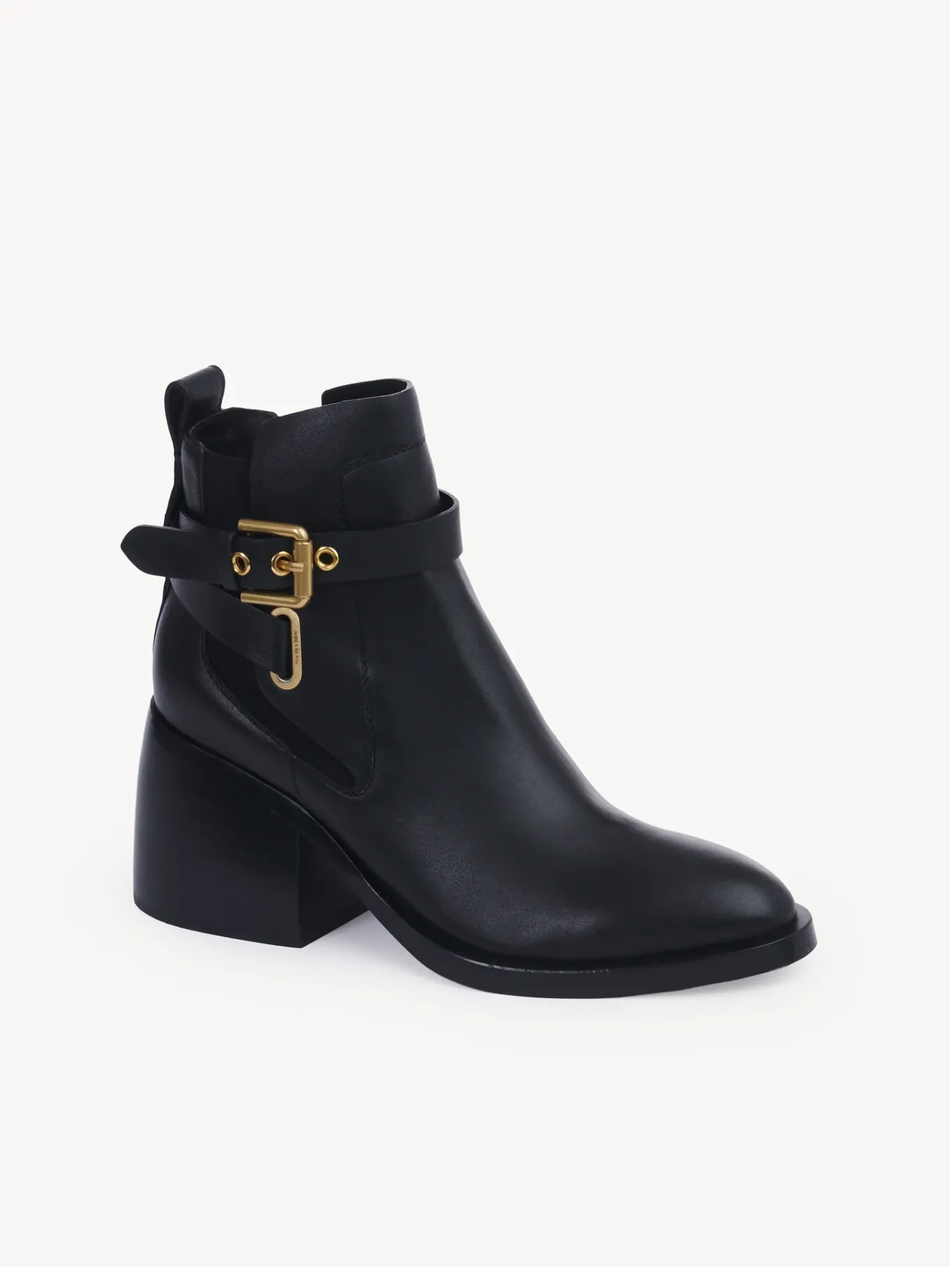 Bottes Et Bottines-Chloé Bottines A Talon Averi Noir