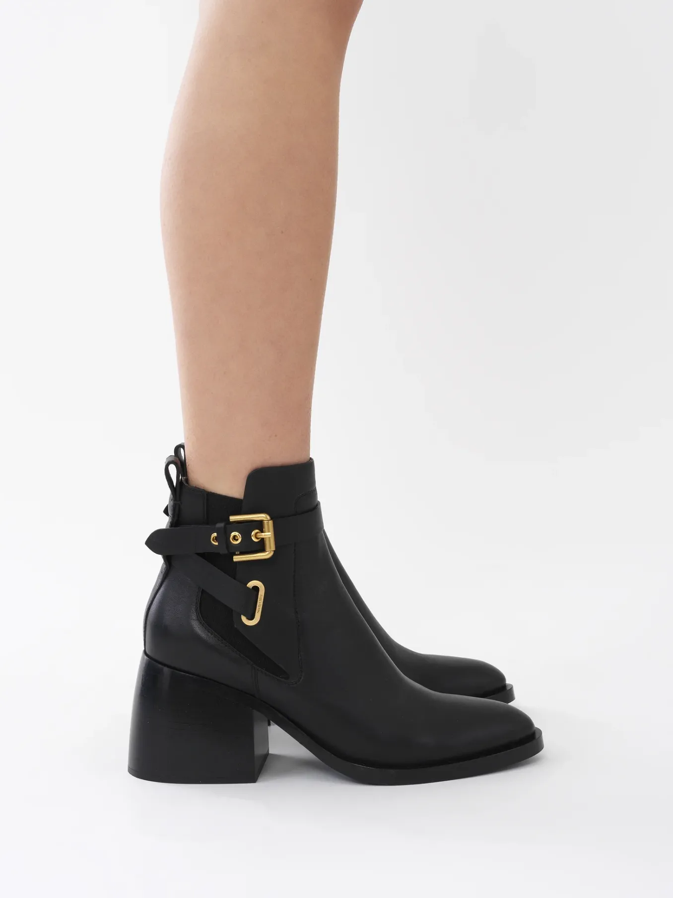 Bottes Et Bottines-Chloé Bottines A Talon Averi Noir