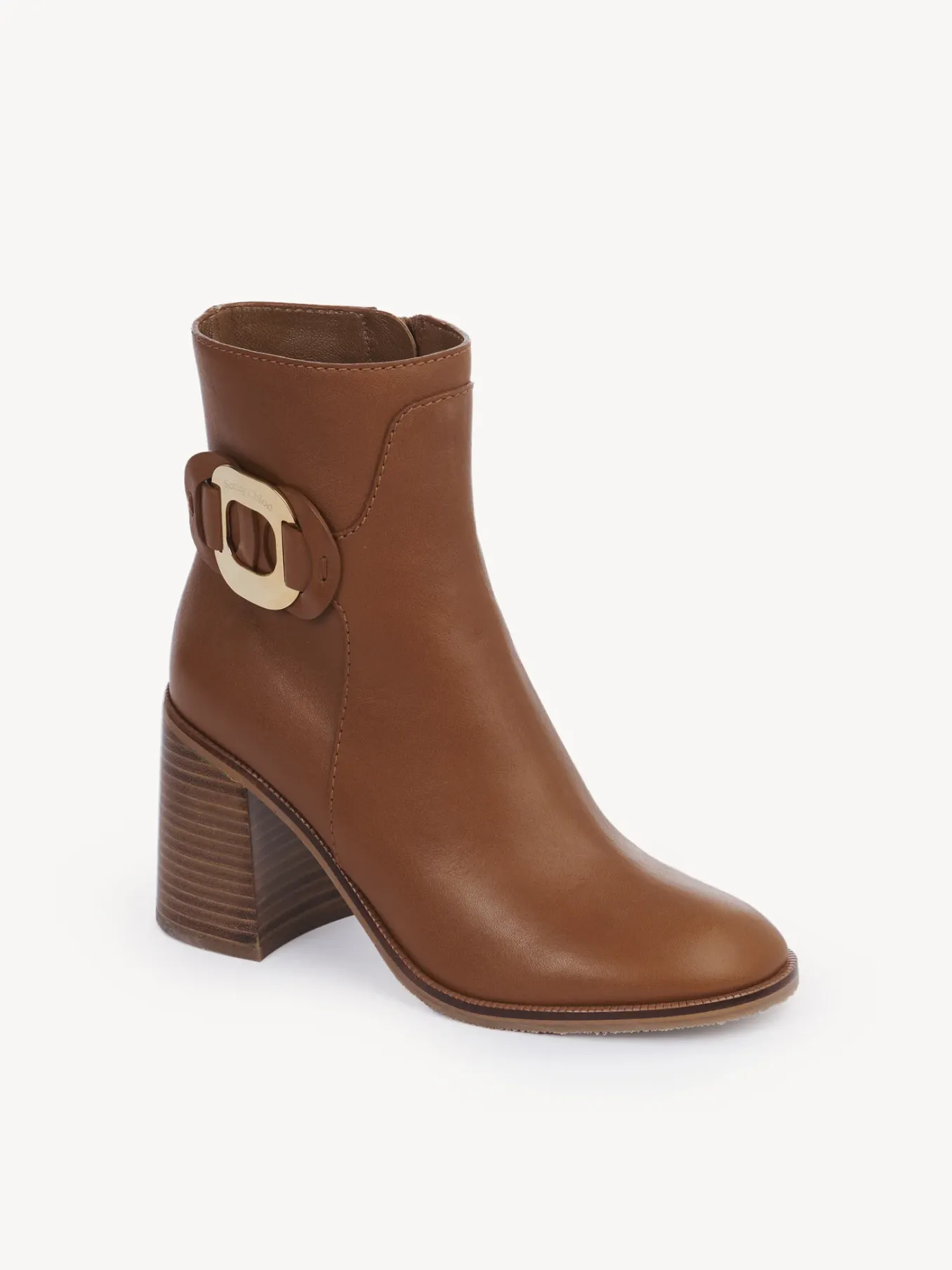 Bottes Et Bottines-Chloé Bottines A Talon Chany Cuoio