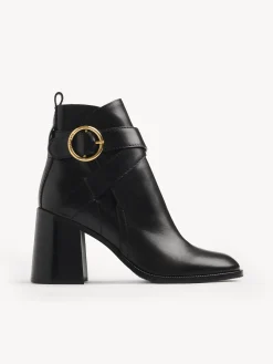Bottes Et Bottines-Chloé Bottines A Talon Lyna Noir