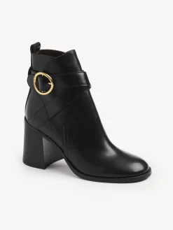 Bottes Et Bottines-Chloé Bottines A Talon Lyna Noir