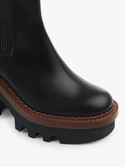 Bottes Et Bottines-Chloé Bottines Chelsea A Talon Owena Noir