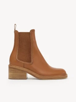 Bottes Et Bottines-Chloé Bottines Chelsea Mallo Luminous Ochre