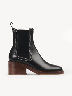 Bottes Et Bottines-Chloé Bottines Chelsea Mallo Noir
