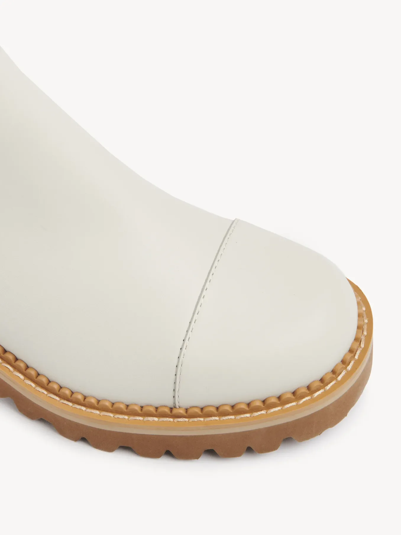 Bottes Et Bottines-Chloé Bottines Chelsea Mallory Gesso