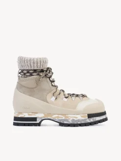 Bottes Et Bottines-Chloé Bottines De Randonnee Nikie Multicolor Beige 1