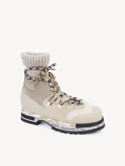 Bottes Et Bottines-Chloé Bottines De Randonnee Nikie Multicolor Beige 1