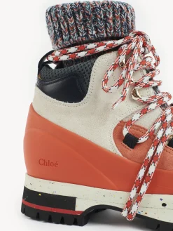 Bottes Et Bottines-Chloé Bottines De Randonnee Nikie Red - Green 1