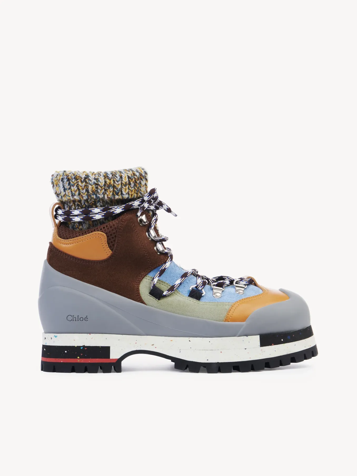 Bottes Et Bottines-Chloé Bottines De Randonnee Nikie Blue - Brown 1