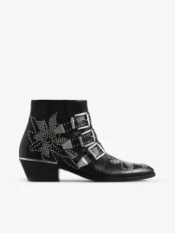 Bottes Et Bottines-Chloé Bottines Susanna Black Silver
