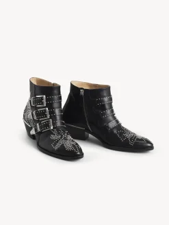 Bottes Et Bottines-Chloé Bottines Susanna Black Silver