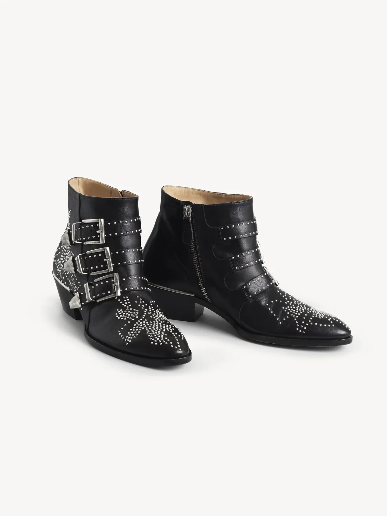 Bottes Et Bottines-Chloé Bottines Susanna Black Silver