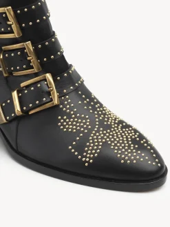 Bottes Et Bottines-Chloé Bottines Susanna Black Gold